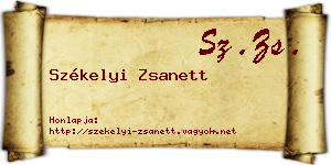 Székelyi Zsanett névjegykártya