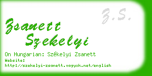 zsanett szekelyi business card