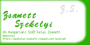 zsanett szekelyi business card